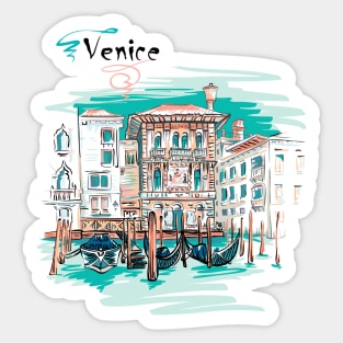 Palazzo in Venice Sticker